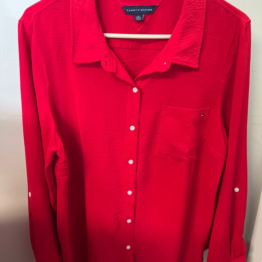 Red blouse